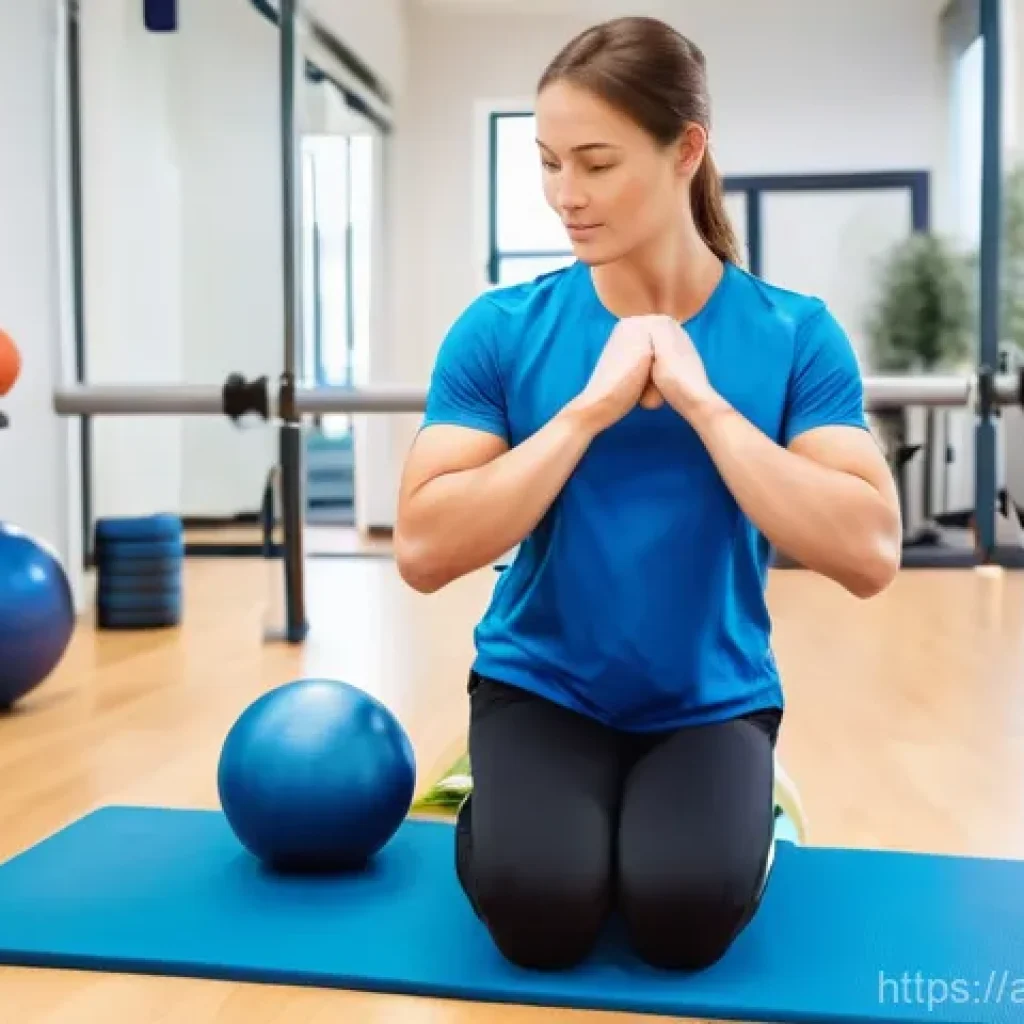 물리치료사의 전문 분야 선택 - **Image Prompt: Dynamic Sports Injury Rehabilitation**
A young adult athlete, approximately 20-2...