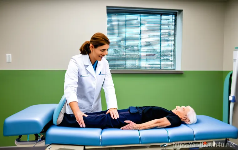 물리치료사의 직업 병 예방 방법 - **Prompt 1: Safe Patient Handling and Ergonomic Workspace**
A professional physical therapist, e...