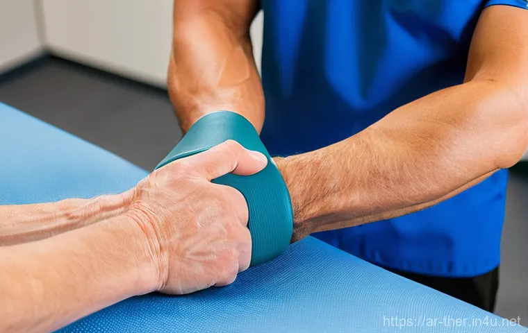 물리치료사의 직업 병 예방 방법 - **Prompt 2: Physical Therapist's Self-Care and Wellness Break**
    A female physical therapist, dre...